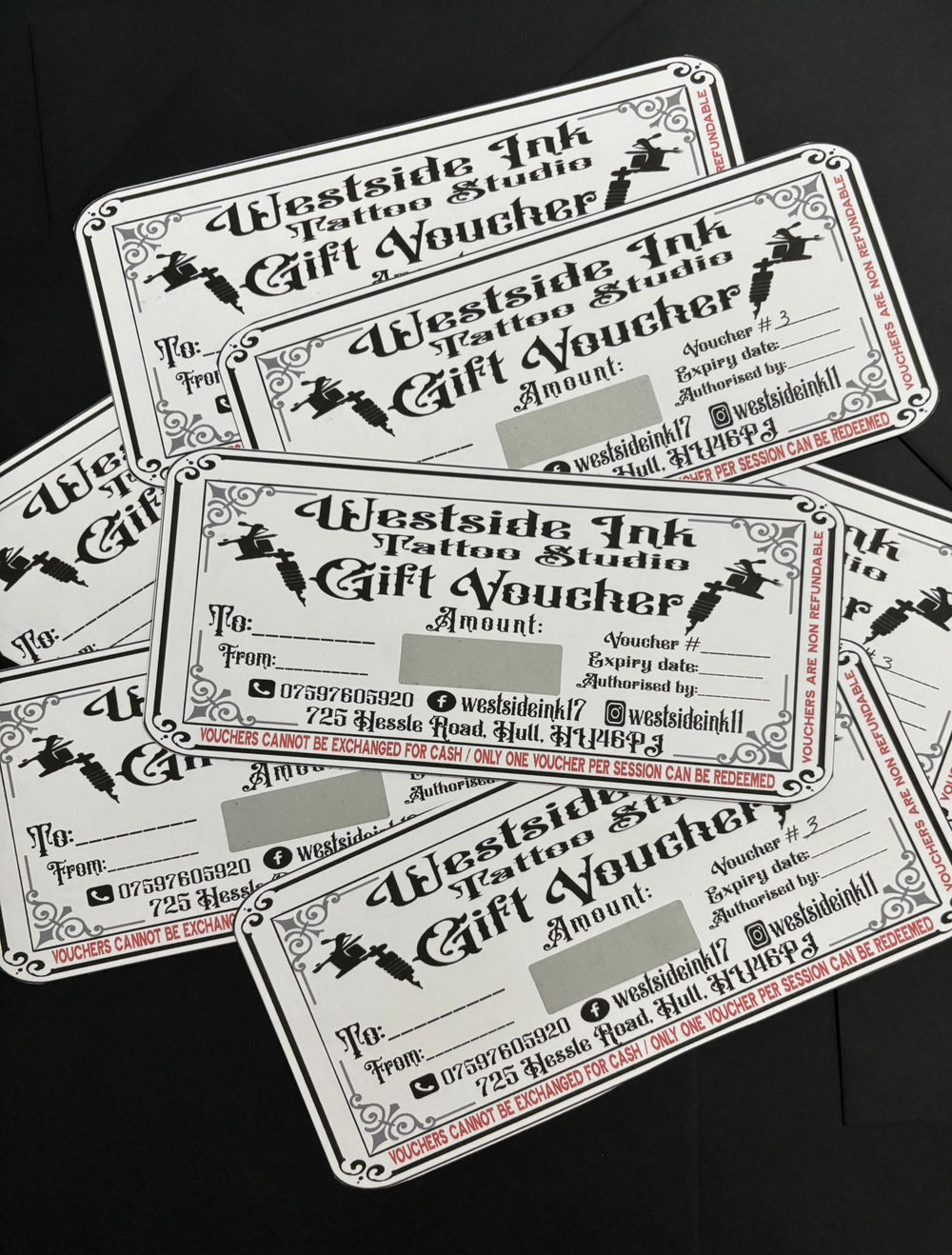 Westside Ink Christmas Offer Voucher